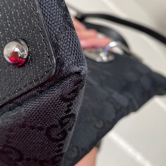 Gucci Black Monogram Mini Tote - Picture 14 of 15